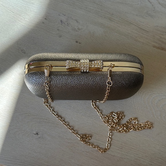 INC International Concepts Gold Clutch - Picture 3 of 10